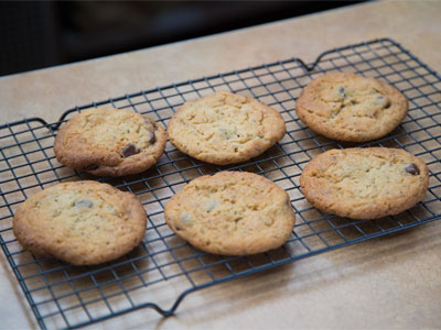 They were hot from the oven and oh they smelled good.