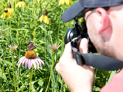 In today`s photography class, I was like a safari guide, pointing out things for the students to take pictures of.