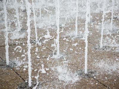 This fountain would look a lot better if a girl with long dark hair stood in front of it (see August 24 below).