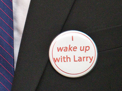 Thousands of people wake up with Larry every morning.