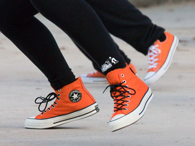 Chuck Taylor would look at these and wonder:  orange?