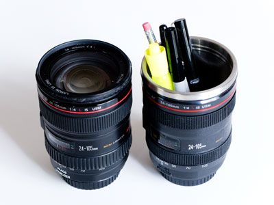 The pen holder is more useful now than the lens.