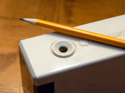 I still use this pencil sharpener that I got as a high school graduation present in 1982.  That`s a new pencil, though.