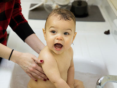 After the cake, birthday turned into bathday.