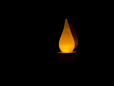 Goodnight plastic candle.