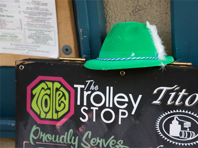 The Oregon District -- usually busy on St. Patrick`s Day -- was a ghost town today.