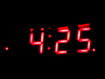 What time I`m getting up in the morning, because people still work at some radio stations (see March 30 above).