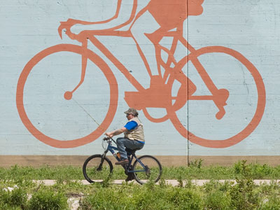 Saturday morning on the bike path.