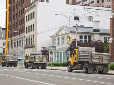 Snowplows on alert in case there`s a riot (or a blizzard).