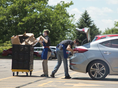 For the past few months, I`ve ordered groceries online and hardworking Kroger employees put them in my car.