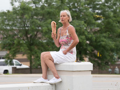 She prophesied to passing cars at a busy intersection.