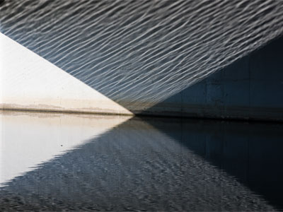 Beneath the Helena Street bridge.