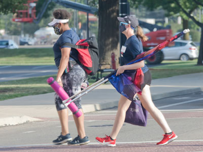 Color guard in time of corona.