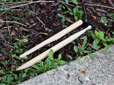 A drummer knows to always bring spare sticks.