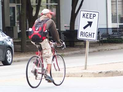 I`m always shocked to see a cyclist obeying the law.  I`m more accustomed to behavior like August 20, 2020.