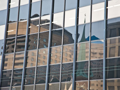 Reflections on downtown.