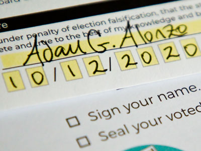 Your vote won`t count if you don`t sign your ballot!