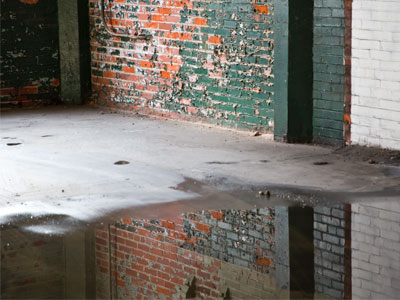 My parking garage has puddles when it`s not raining.