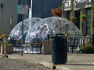 It`s 80 degrees in November, so igloos are unnecessary.