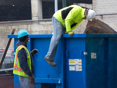 Friends don`t let friends climb into dumpsters.