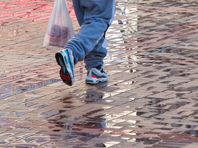 Reflections on Courthouse Square.