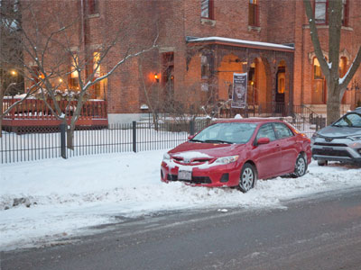 Reason No. 292 million of why I don`t like winter: it takes up valuable parking space (see October 21, 2020).