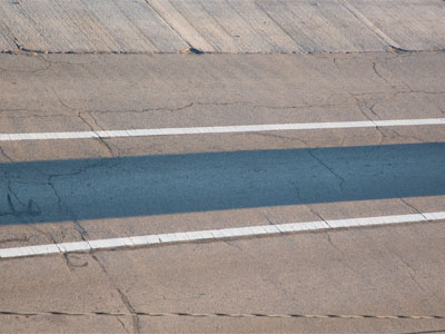 About a mile away, there`s a car casting this shadow.