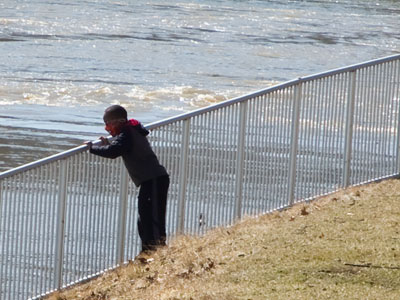 If I was an elementary school kid:  watching geese in the river instead of playing with the other kids during recess.