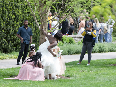 The park was crawling with wedding parties and prom couples.  We`ve come a long way since April 27, 2020.