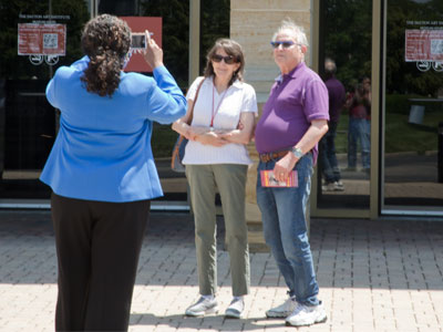 The Art Institute staff was glad to see visitors again.