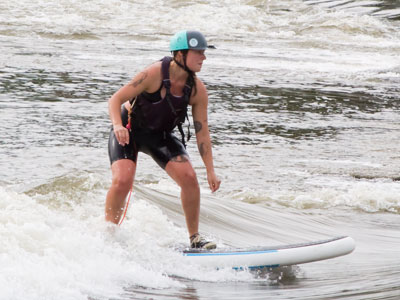 Only a small portion of the surfing experience is vertical.