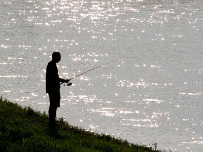 I wasn`t the only one to come to the river early today.