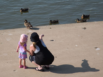 She`ll remember this as The Place with the Ducks.