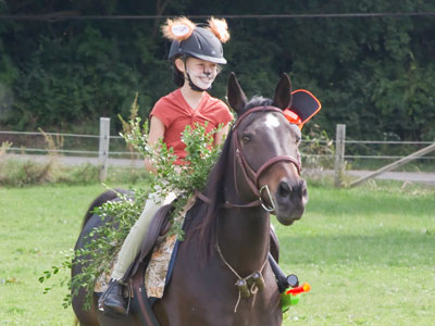 Another prize winner.  Note the horse has binoculars.