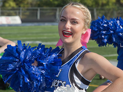 There were lots of touchdowns to cheer for.