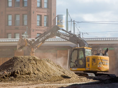 Someone`s always digging a hole in downtown Dayton.