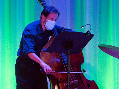 Even when bending over, Christian Berg stands tall among jazz bassists in the Dayton area.