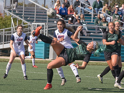 The legendary bicycle kick came early in the first half.