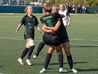 With one minute left, Wright State got the winning goal.