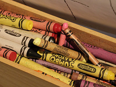 Only the really cool kids had 64 crayons.