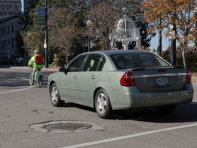 Normally I sympathize with the cyclist, but not this time.