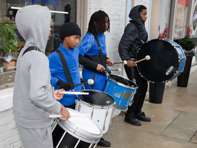 The drumming . . . went on . . . all day.