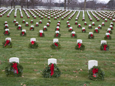 Wreaths Across America visited the Dayton National Cemetery yesterday.