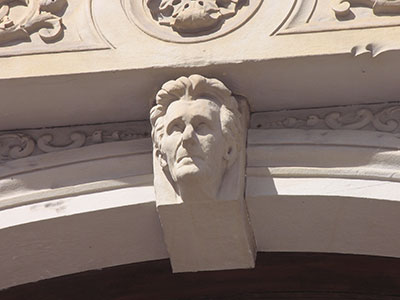 Keeping watch over First Street.