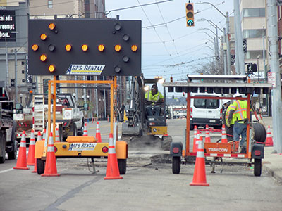 These guys have been working on this corner for weeks.