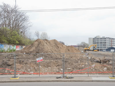 Garden Station used to be an outdoor art gallery and community gathering place.  Now it`s a pile of dirt.