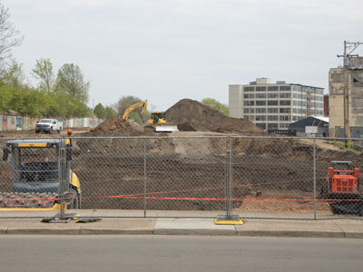 Garden Station is now a deep pit (see April 11 above).