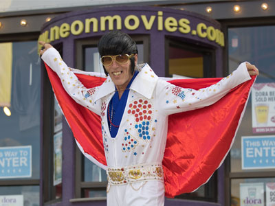 A new movie about Elvis is playing at The Neon, and look who showed up.