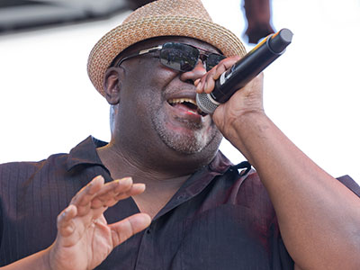 Friday night blues at the Levitt Pavilion.