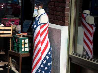 Betsy Ross sells her clothes on consignment.